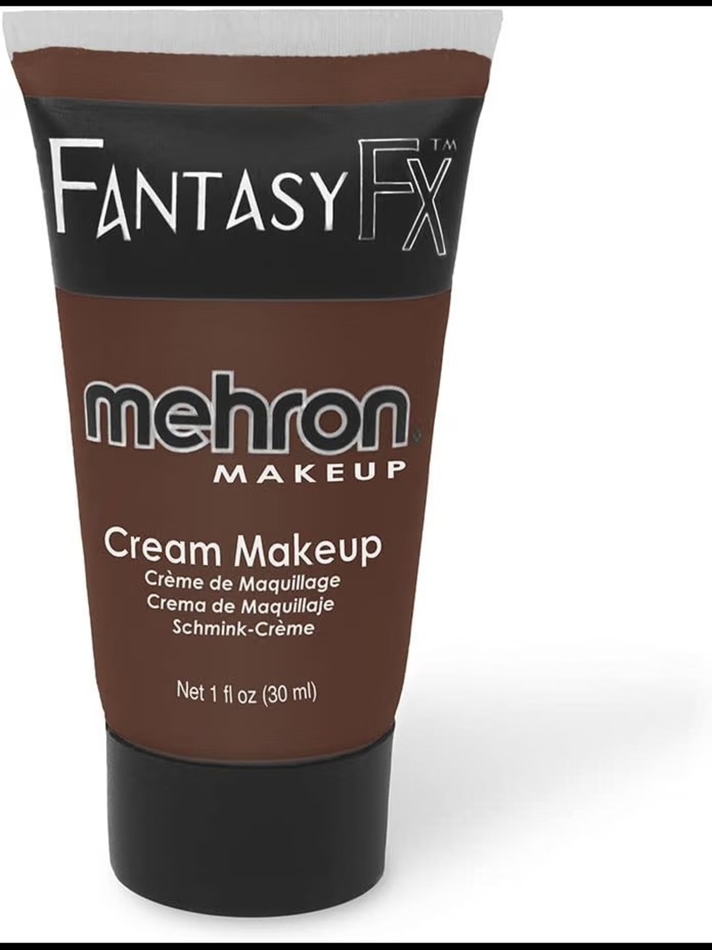 Mehron Fantasy FX Cream Makeup | Water Based | Brown Face & Body Paint (30ml)